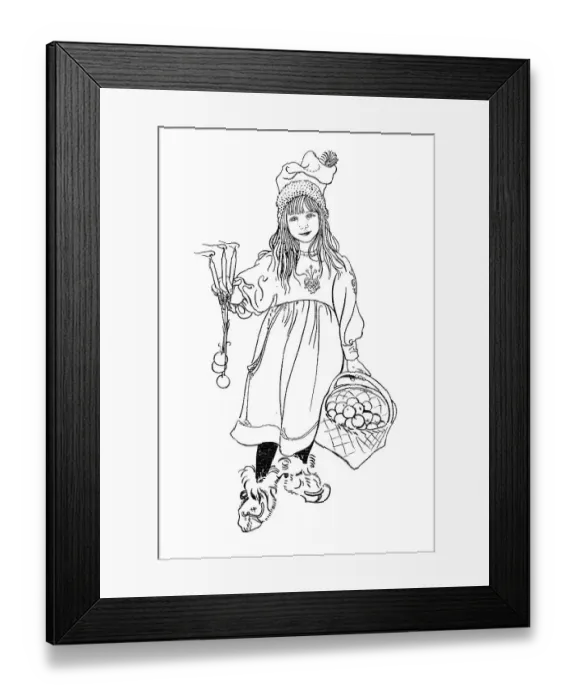 Framed Print : Iduna, illustration in The House in the Sun by Carl Larsson Framed Print : Iduna, illustration in The House in the Sun by Carl Larsson