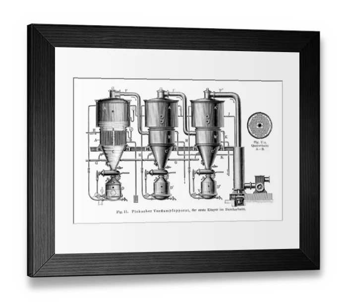 Framed Print : Pick's vaporiser, historic image Framed Print : Pick's vaporiser, historic image