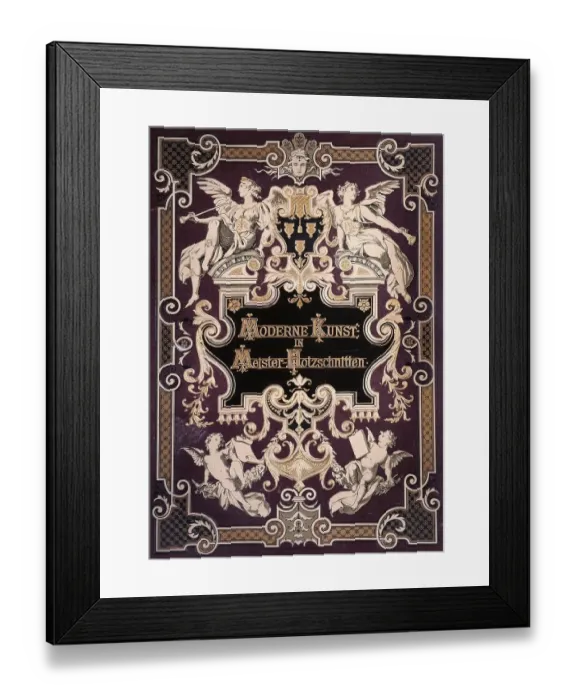 Framed Print : Cover of Moderne Kunst in Meister-Holzschnitten Framed Print : Cover of Moderne Kunst in Meister-Holzschnitten