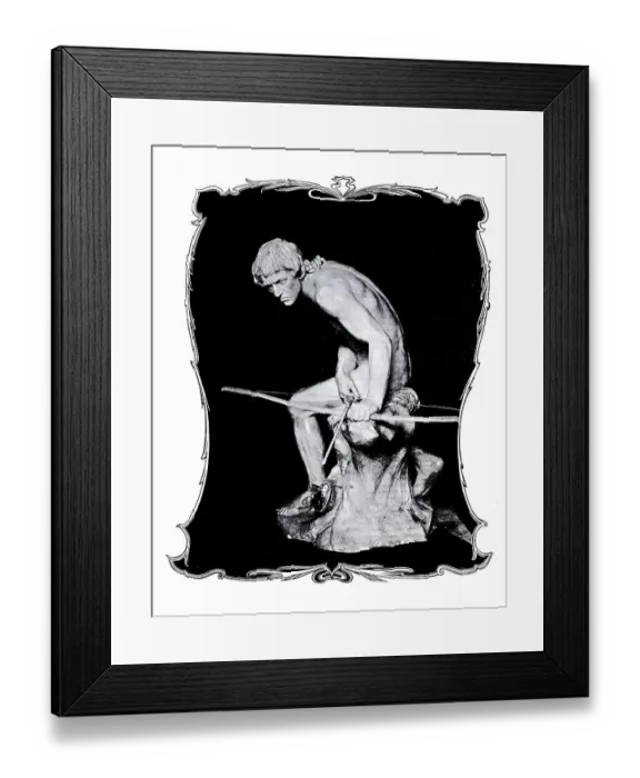 Framed Print : Bowman, an illustration from Moderne Kunst in Meisterholzschnitten