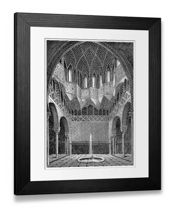 Framed Print : Hall of Abencerragas in the Alhambra in Granada