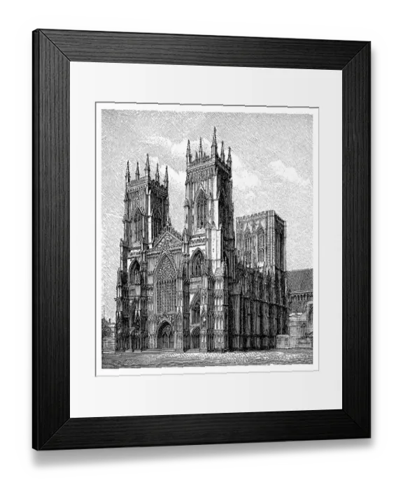 Framed Print : York Cathedral, built from 1291 to 1410