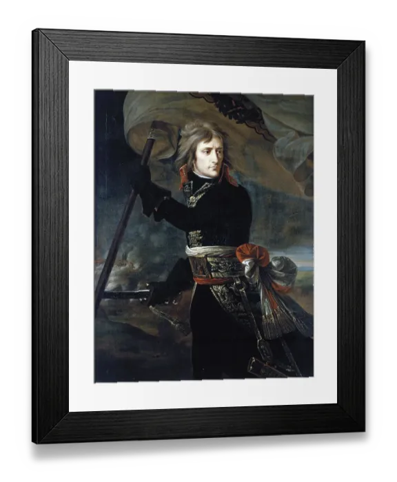 Framed Print : Antoine-Jean Gros, Napoleon Bonaparte on the Bridge of Arcole