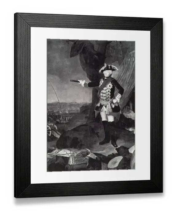 Framed Print : Frederick II oil painting, the original is considered lost Framed Print : Frederick II oil painting, the original is considered lost