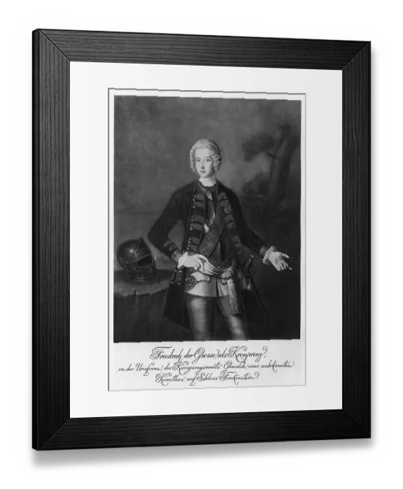 Framed Print : Frederick the Great as Crown Prince