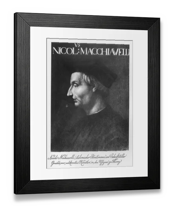 Framed Print : Niccolo Machiavelli, Italian statesman and writer