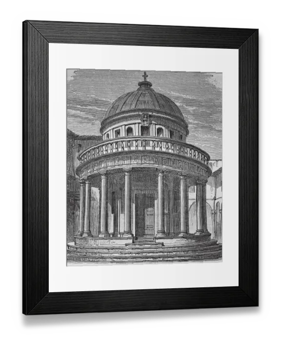Framed Print : San Pietro in Montorio, Tempietto di Bramante