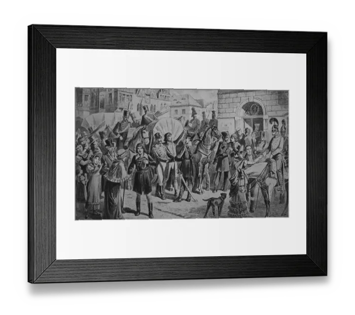 Framed Print : Recruiting volunteers in Breslau