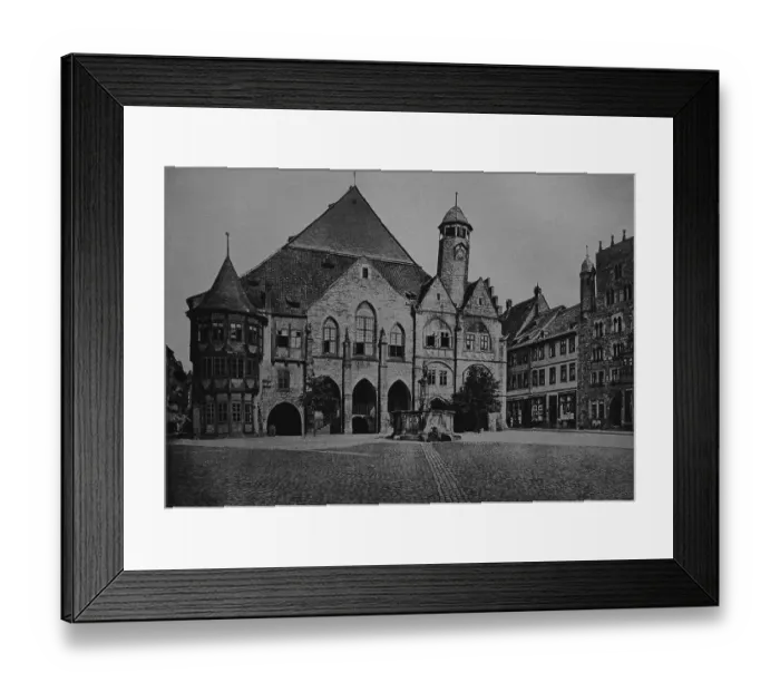 Framed Print : Old town hall of Hildesheim, Lower Saxony Framed Print : Old town hall of Hildesheim, Lower Saxony