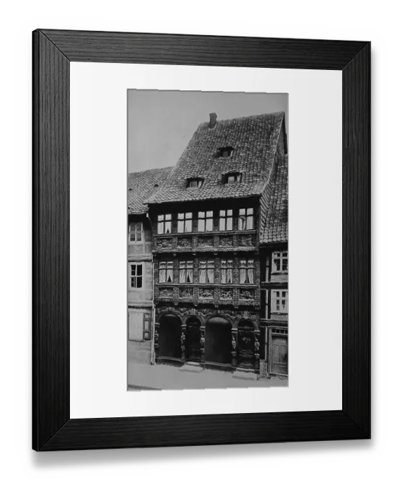 Framed Print : House in the Breitestrasse street in Wernigerode in the Harz Framed Print : House in the Breitestrasse street in Wernigerode in the Harz