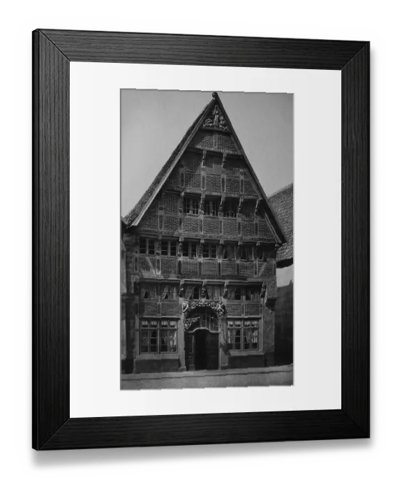 Framed Print : Half-timbered house in the Bierstrasse street in Osnabruck Framed Print : Half-timbered house in the Bierstrasse street in Osnabruck