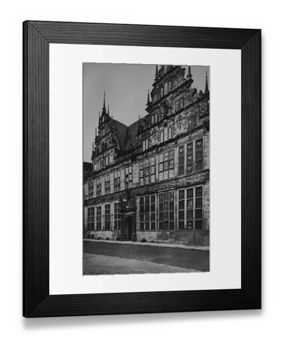 Framed Print : Gewerbehaus building in Bremen