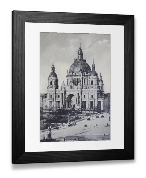 Framed Print : Berlin Cathedral, Germany, historical illustration