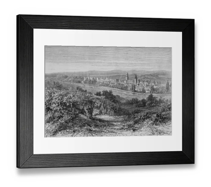 Framed Print : View of the Festung Weissenburg fortress in Alsace Framed Print : View of the Festung Weissenburg fortress in Alsace