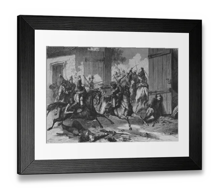 Framed Print : The Reconnaissance Battle at Niederbronn July 26th 1870 Framed Print : The Reconnaissance Battle at Niederbronn July 26th 1870