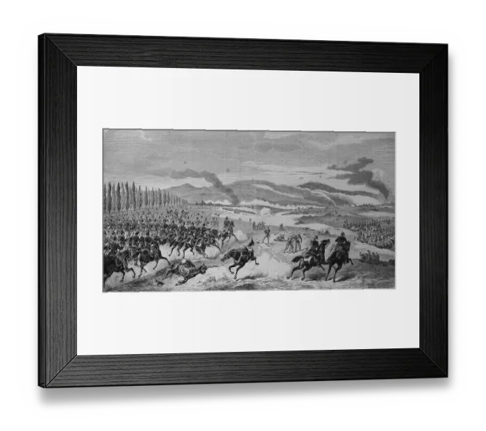 Framed Print : Battle at Noissebille on 31 August 1870