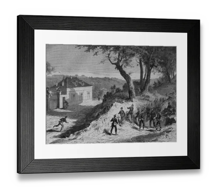 Framed Print : Saxon outpost in front of Fort Noisy Framed Print : Saxon outpost in front of Fort Noisy