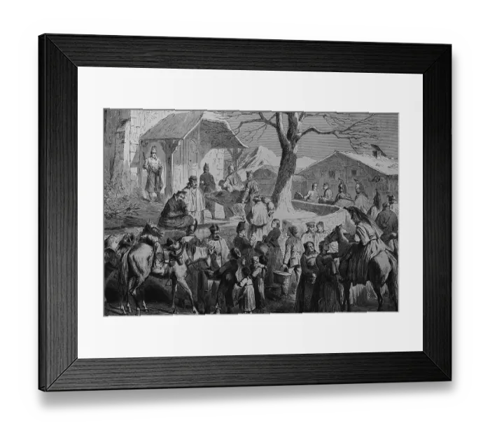 Framed Print : French Cuirassier and Carabiniers marching from Neuchatel to Bern on 5 February 1871 Framed Print : French Cuirassier and Carabiniers marching from Neuchatel to Bern on 5 February 1871