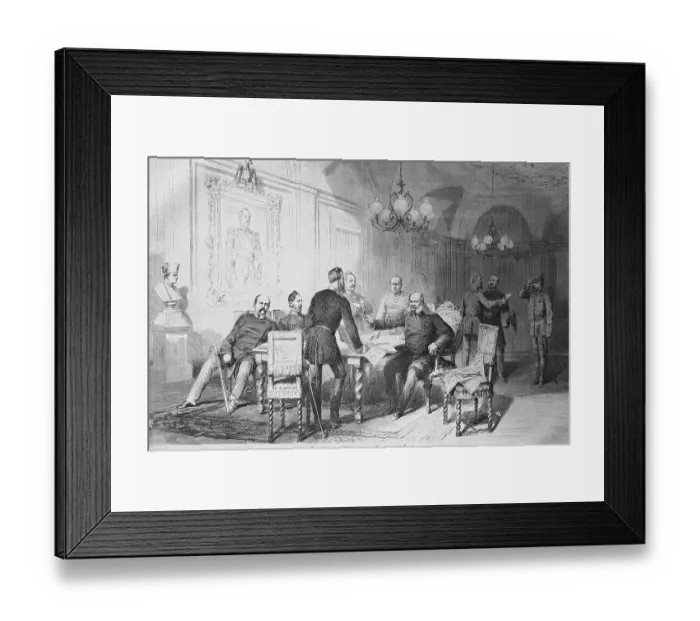 Framed Print : War cabinet in the prefecture building at Versailles Framed Print : War cabinet in the prefecture building at Versailles