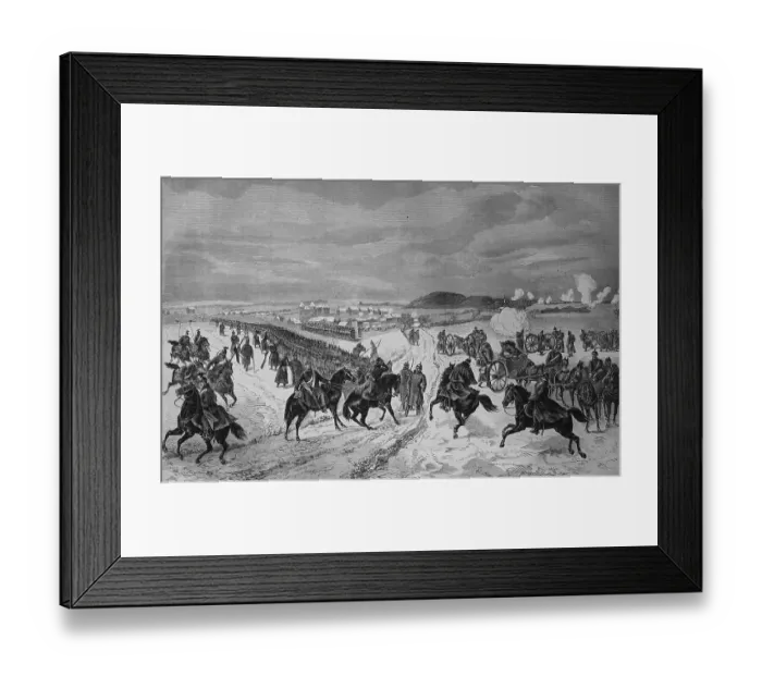 Framed Print : The Baden troops in combat in Montbeliard Framed Print : The Baden troops in combat in Montbeliard