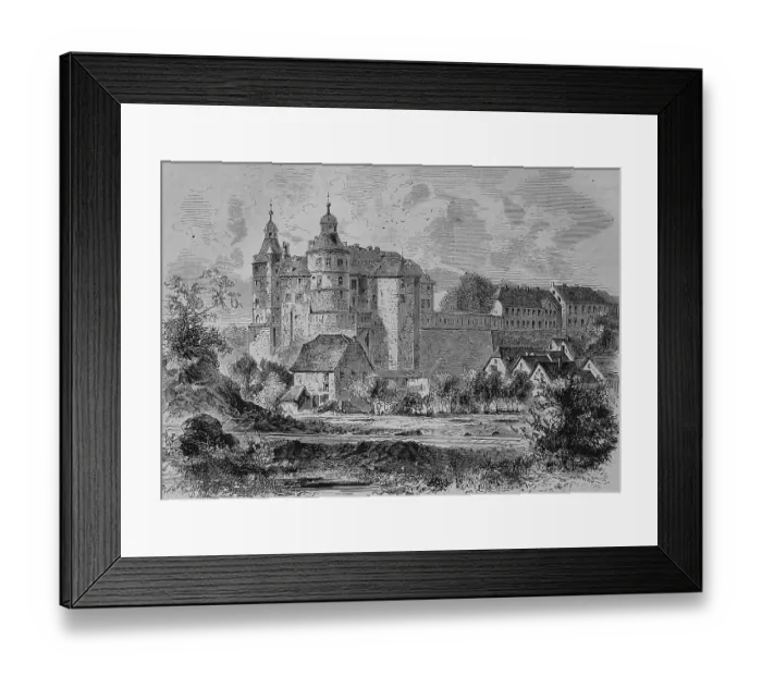Framed Print : Castle Montbeliard, Montbeliard
