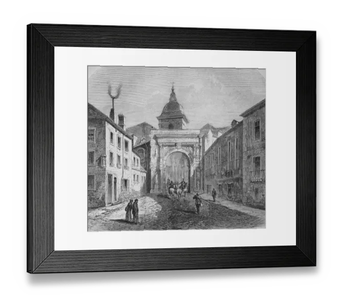 Framed Print : The Porte-Noire in Besancon, Doubs