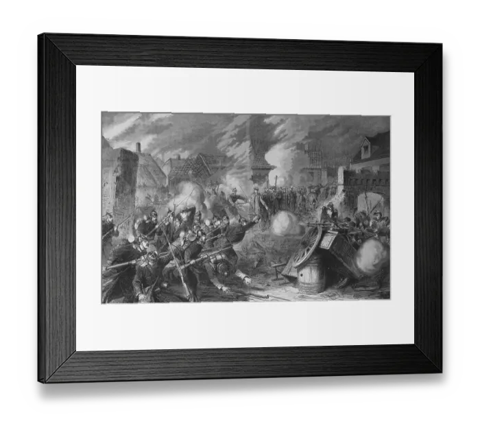 Framed Print : Taking Pont Noyelles in the battle of Querrienx Framed Print : Taking Pont Noyelles in the battle of Querrienx