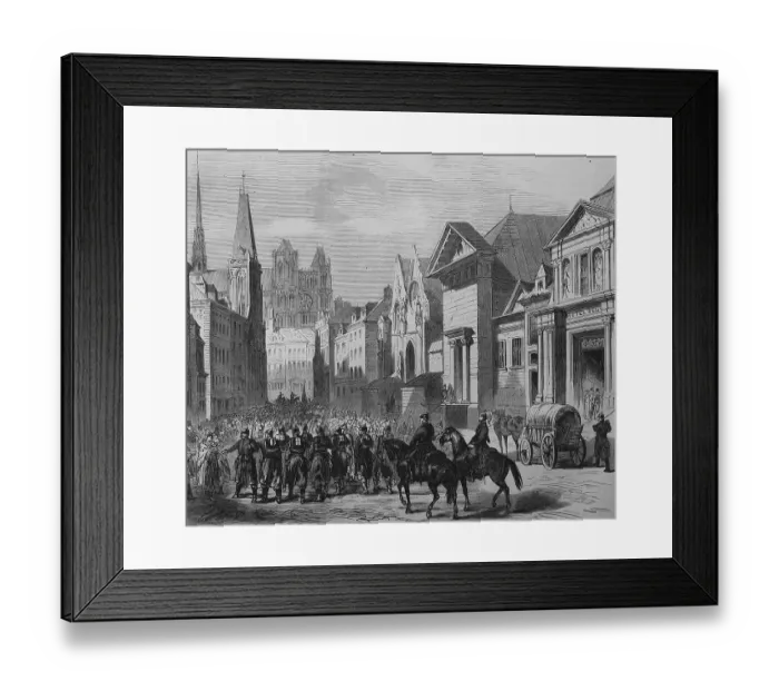 Framed Print : Invasion of the German troops after the Battle of Moreuil Framed Print : Invasion of the German troops after the Battle of Moreuil