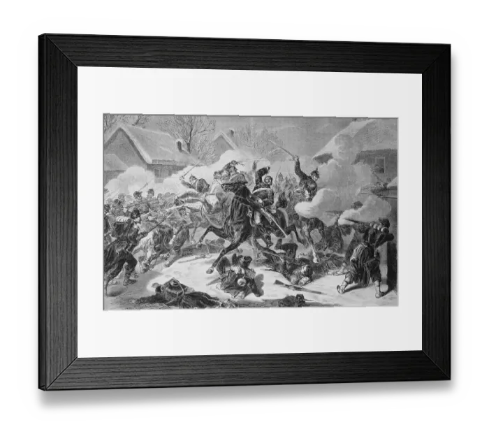 Framed Print : Battle of La Force on 11th January 1871 Framed Print : Battle of La Force on 11th January 1871