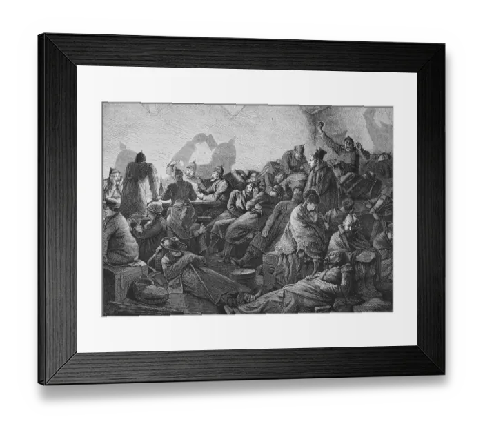 Framed Print : Lodging in the Prussian main guard house in Metz