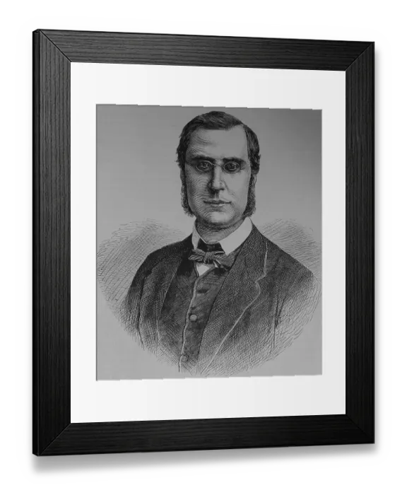 Framed Print : Emile Ollivier, French minister of justice and keeper of the seal of the French Republic