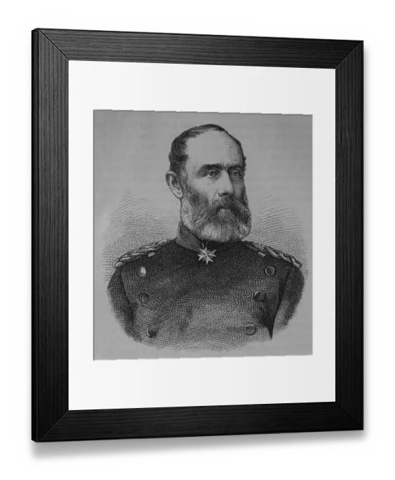 Framed Print : General Ludwig von Wittich, 1818 to 1884