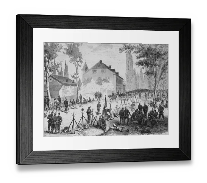Framed Print : Goldene Bremm area near Saarbruecken