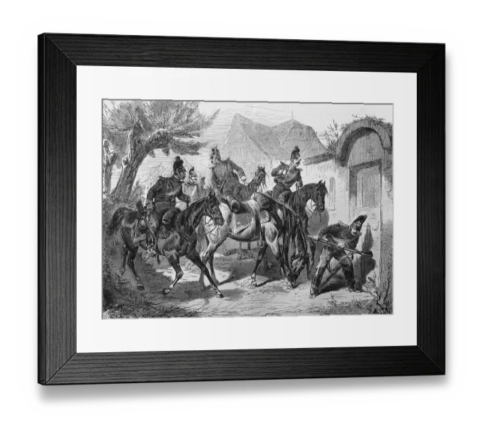 Framed Print : Bavarian light cavalry on patrol Framed Print : Bavarian light cavalry on patrol