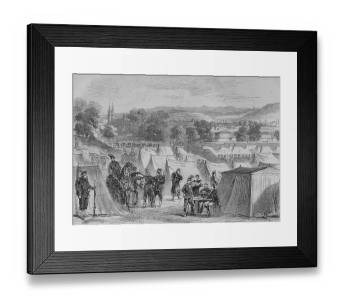 Framed Print : Swiss camp on Bruderholz hill near Basel