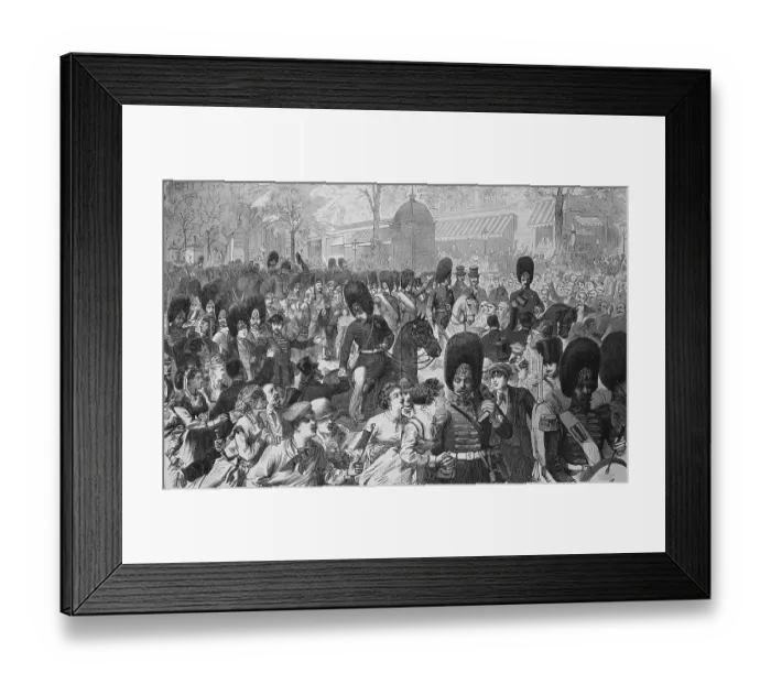 Framed Print : Decampment of the Guards Grenadiers in Paris