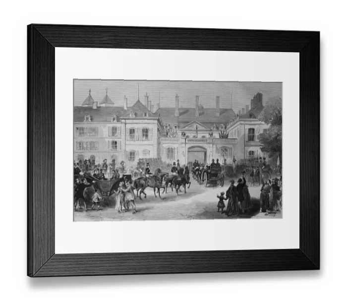 Framed Print : Arrival of Napoleon III and the imperial prince in Metz on July 28th 1870