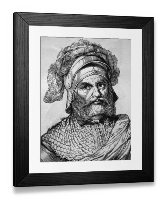 Framed Print : Georg von Frundsberg, Landsknecht leader in imperial Habsburg services