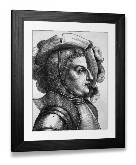 Framed Print : Franz von Sickingen, Imperial Knight