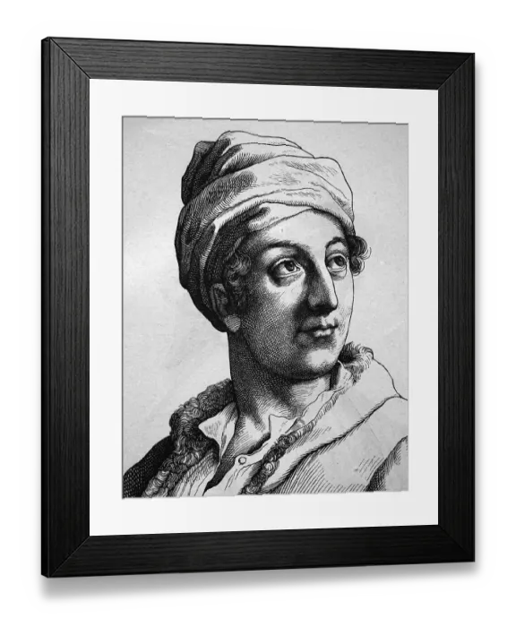 Framed Print : Ewald Christian von Kleist, poet