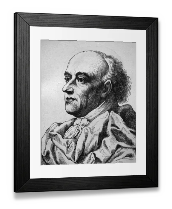 Framed Print : Adam Friedrich Oeser, German painter and sculptor Framed Print : Adam Friedrich Oeser, German painter and sculptor