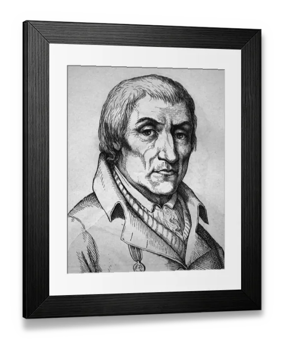 Framed Print : Christian Joachim Nettelbeck, German folk hero