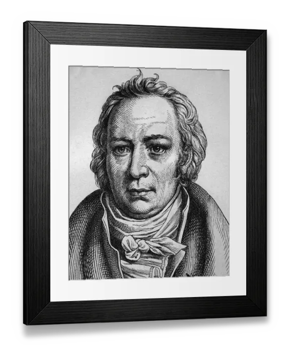 Framed Print : Friedrich August Wolf, 1759 - 1824