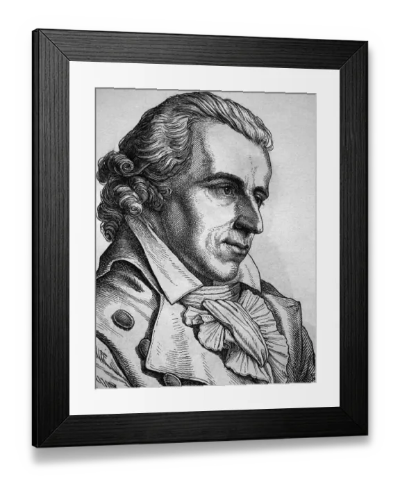 Framed Print : Friedrich von Schiller, 1759 - 1805