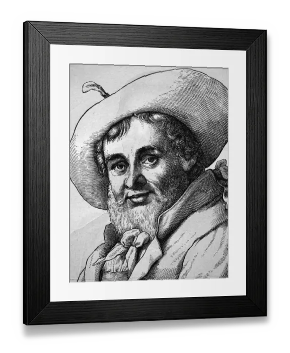 Framed Print : Andreas Hofer, 1767 - 1810, portrait