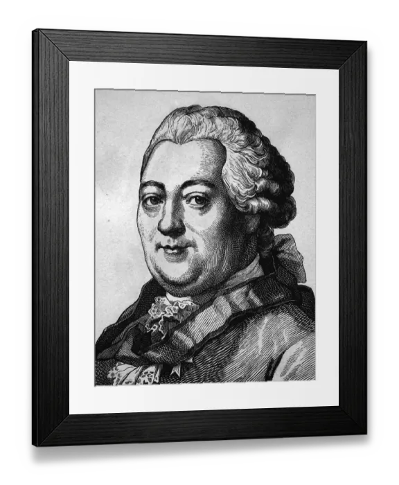 Framed Print : Christian Felix Weisse, 1726 - 1804 Framed Print : Christian Felix Weisse, 1726 - 1804