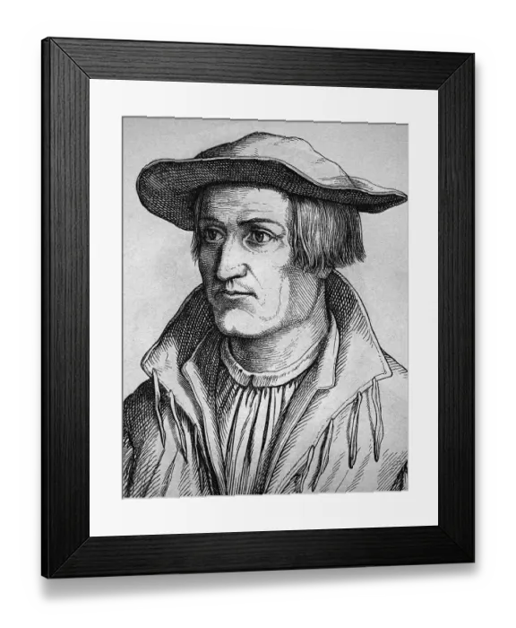 Framed Print : Sebastian Muenster, 1489 - 1552