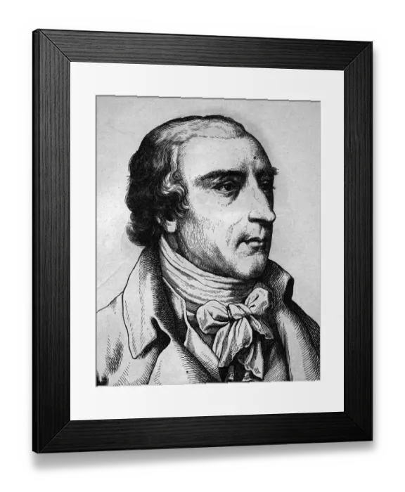 Framed Print : Joachim Heinrich Campe, 1746 - 1818