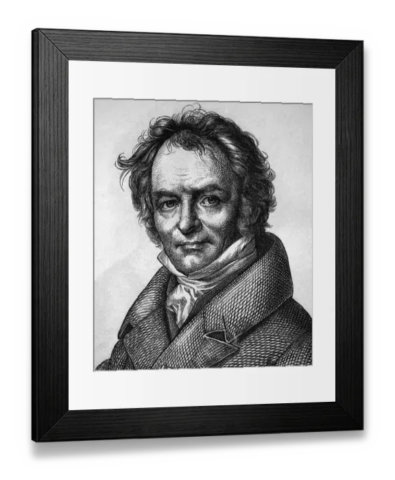 Framed Print : Karl Ritter, 1779 - 1859, educator and geographer Framed Print : Karl Ritter, 1779 - 1859, educator and geographer