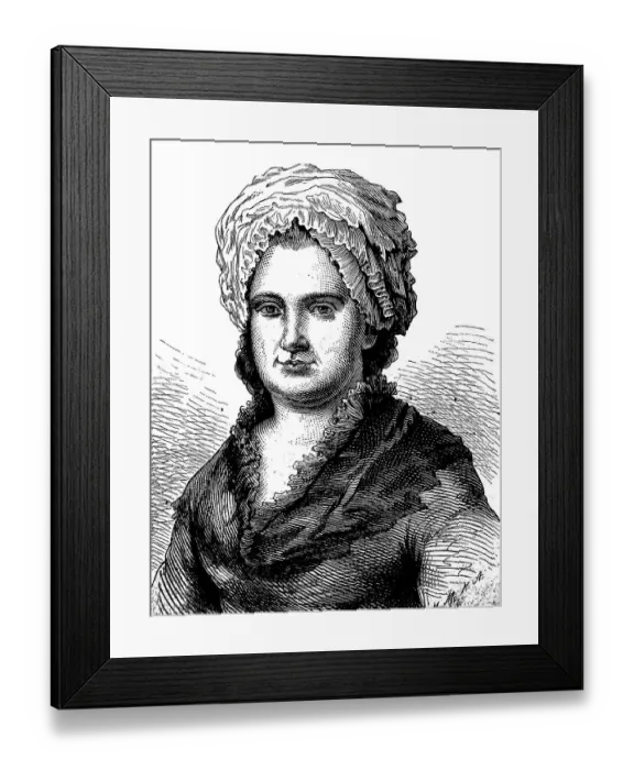 Framed Print : Goethe's mother, Catharina Elisabeth Goethe